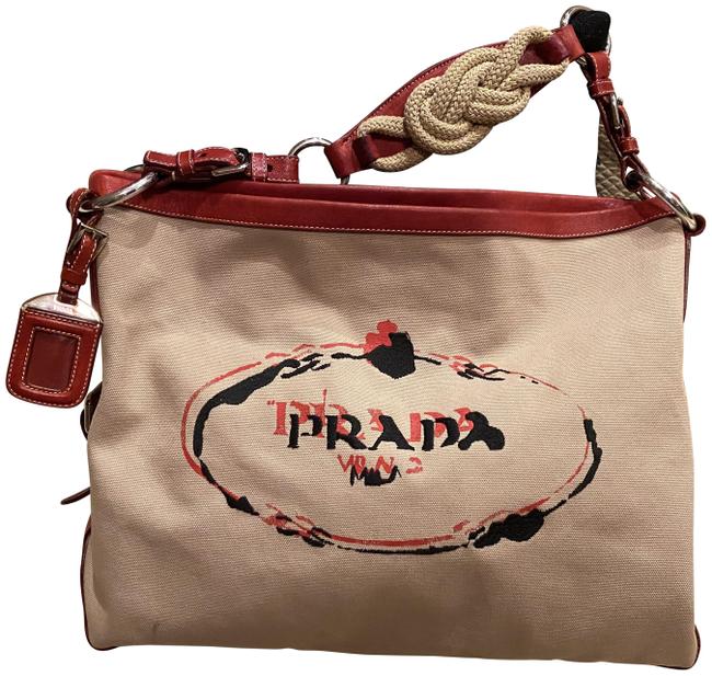 Prada Shopping Canvas Tote