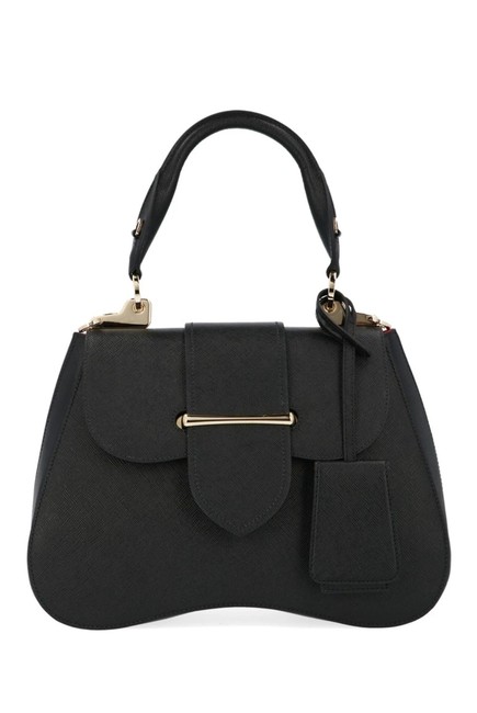 Prada Shoulder Bag Ct New Sidonie Medium Black Leather Tote