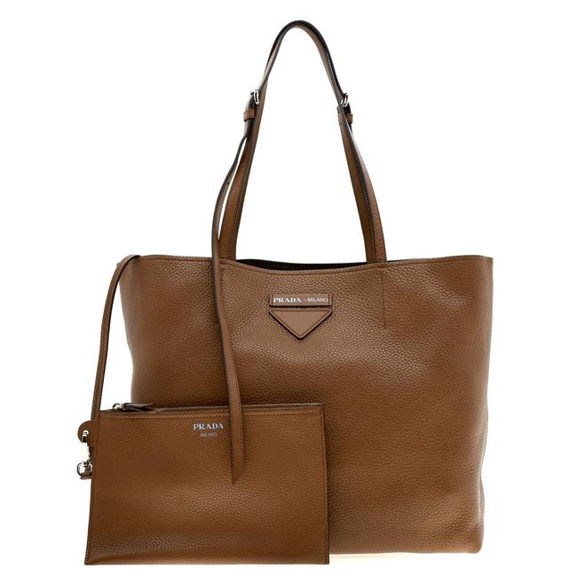 Prada Shoulder Bag Concept Brown Leather Tote