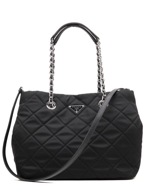 Prada Shoulder Bag Black Nylon Tote