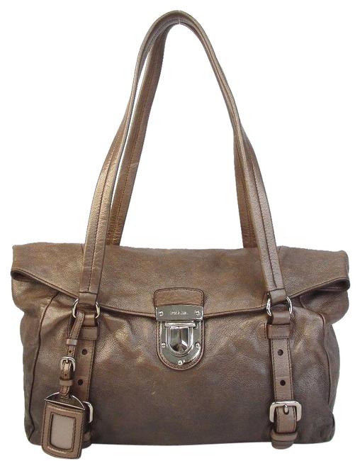 Prada Shoulder Bag Leather Tote
