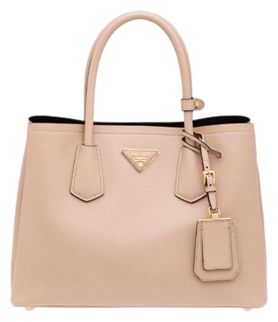 Prada Small Saffiano Cammeo Leather Tote