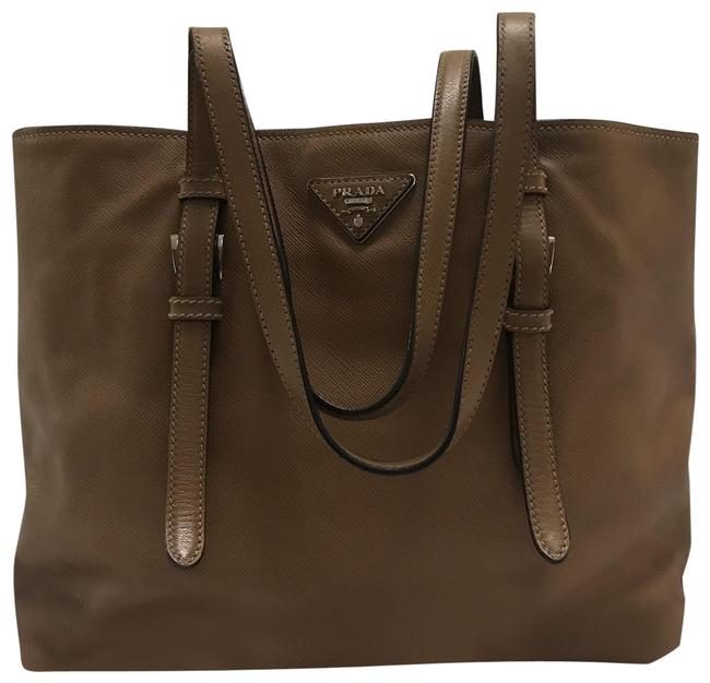 Prada Tan Leather Tote