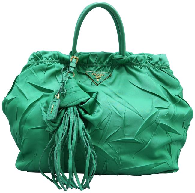 Prada Tessuto Green Nylon Tote