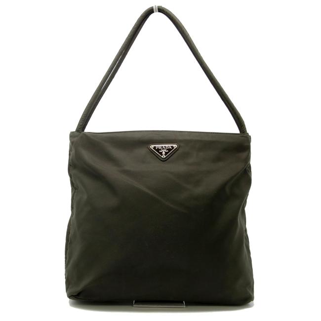 Prada Tessuto Olive Green Nylon Tote