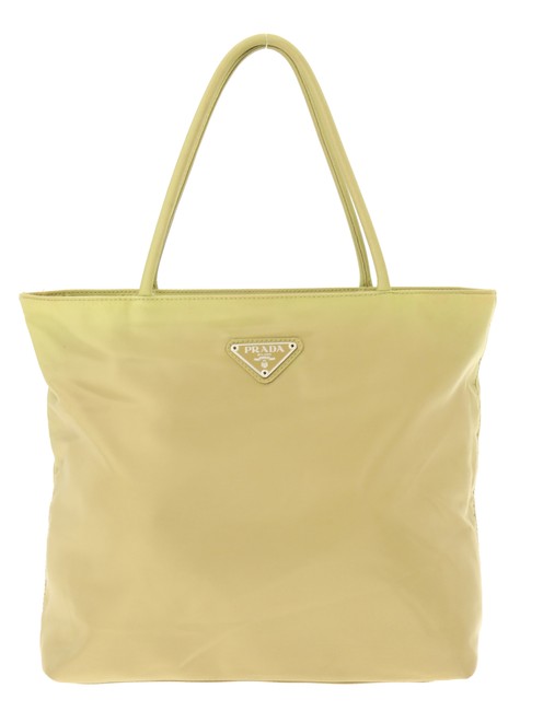 Prada Tessuto Square Olive Green Canvas Tote