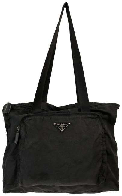 Prada Tessuto Zip Black Nylon Tote