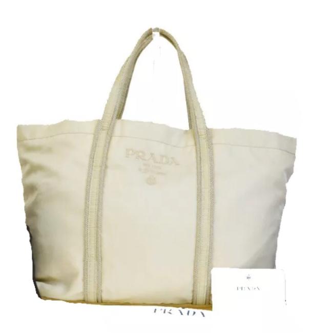 Prada Lino Nylon Tote