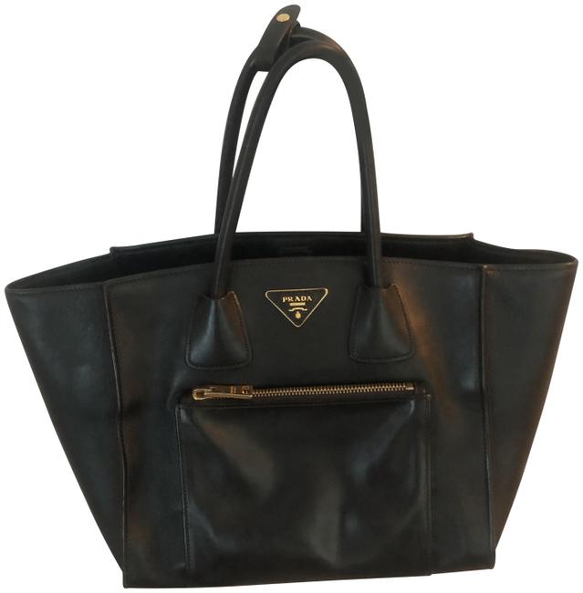 Prada Trapeze Leather Tote