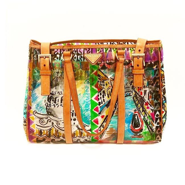 Prada Bag Vinyl Transparent Tote