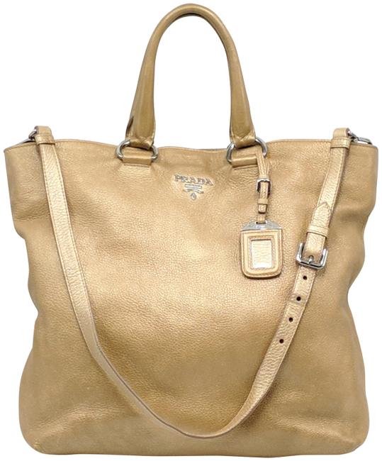 Prada Vitello Daino Bag Cross Body Leather Tote