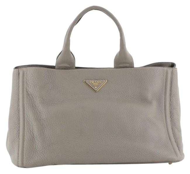 Prada Vitello Daino Canapa Large Tote