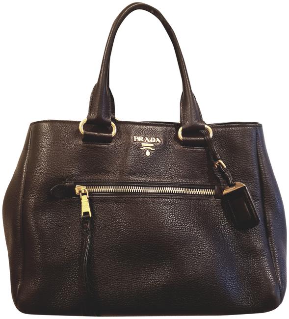 Prada Vitello Daino Shopping NeroBlack Leather Tote