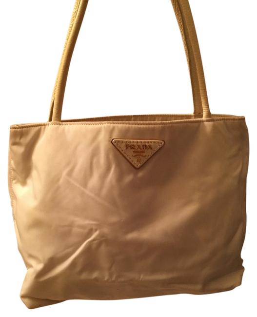 Prada White Nylon Tote