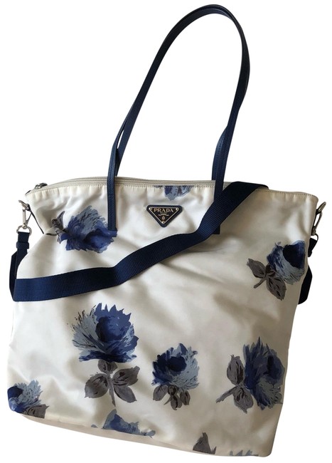 Prada White Vela Tote