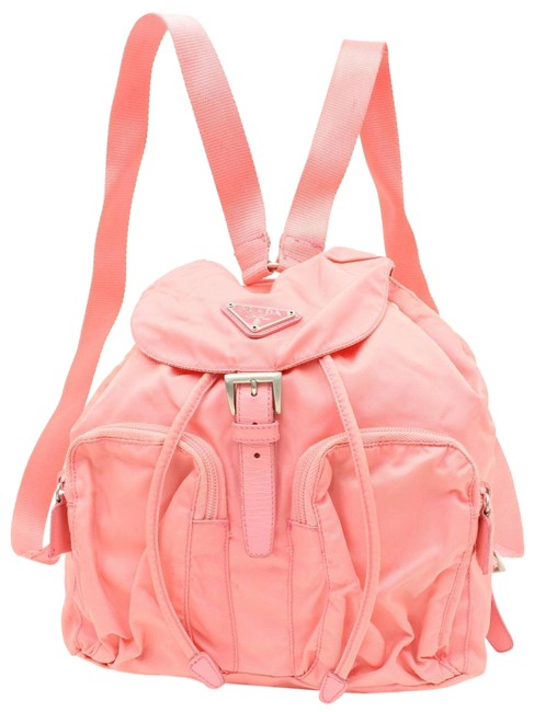 Prada 866866 Pink Nylon Backpack