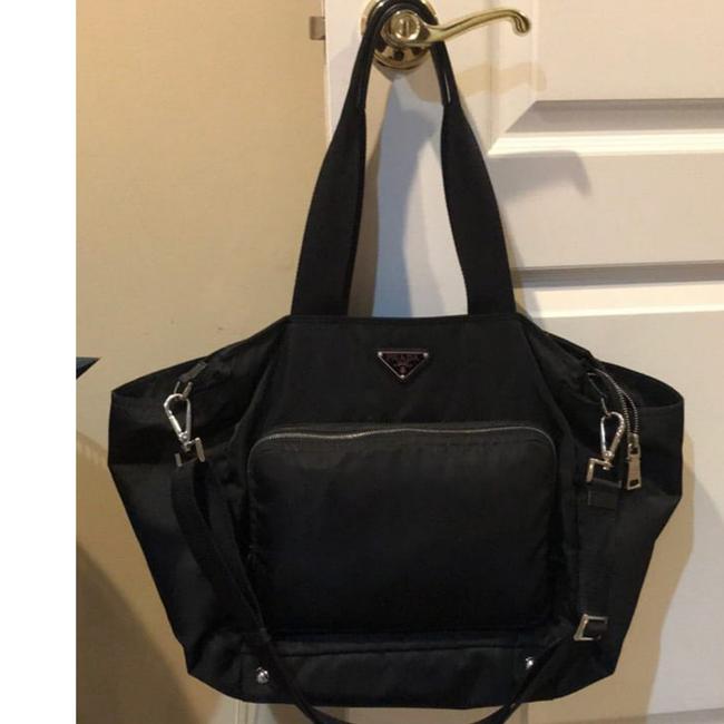 Prada Art Br4102 Black Nylon Diaper Bag