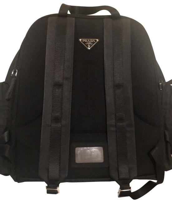 Prada Drawstring Tessuto Black Nylon Backpack