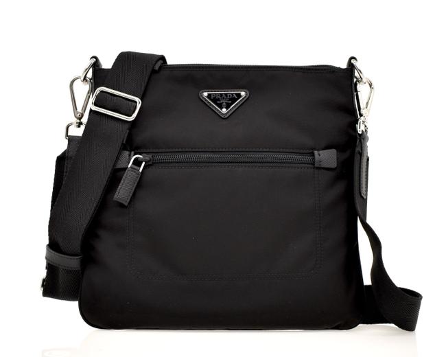 Prada Bandoliera Black Nylon Messenger Bag
