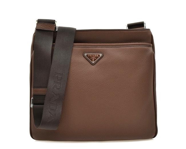Prada Bandoliera Brown Leather Messenger Bag