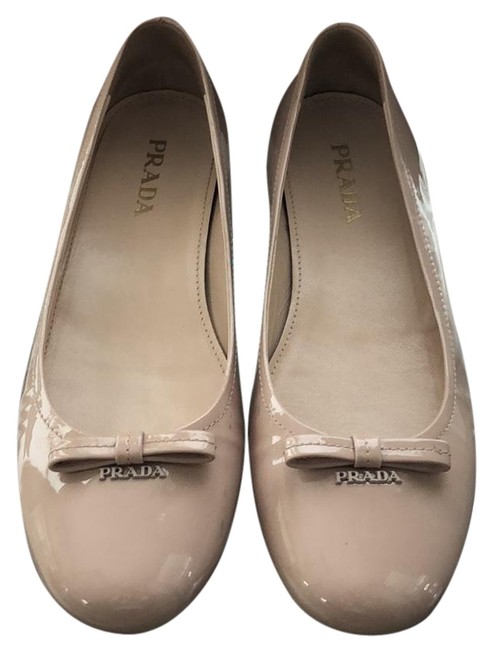 Prada Beige Ballerina Flats