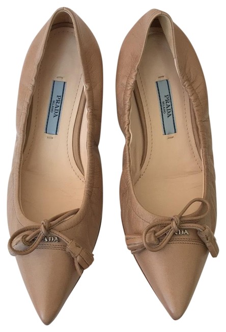 Prada Beige Cameo Calzature Donna Flats