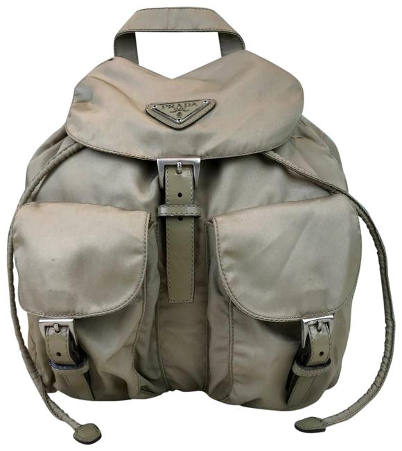 Prada Beige Nylon Backpack
