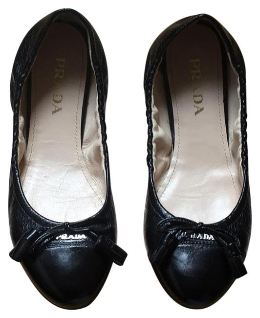 Prada Black Ballet Flats