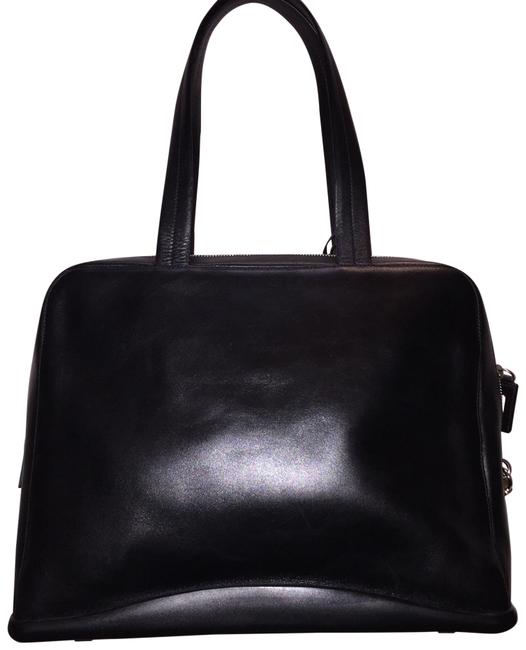 Prada Black Calfskin Leather Laptop Bag