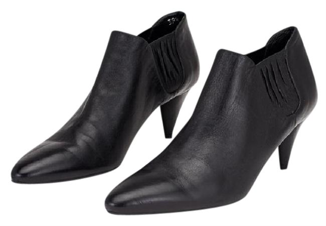 Prada Black Leather Ankle 75 #12931 BootsBooties