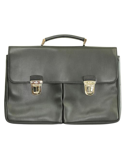 Prada Black Leather Laptop Bag