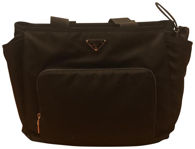 Prada Black Nero Nylon Diaper Bag