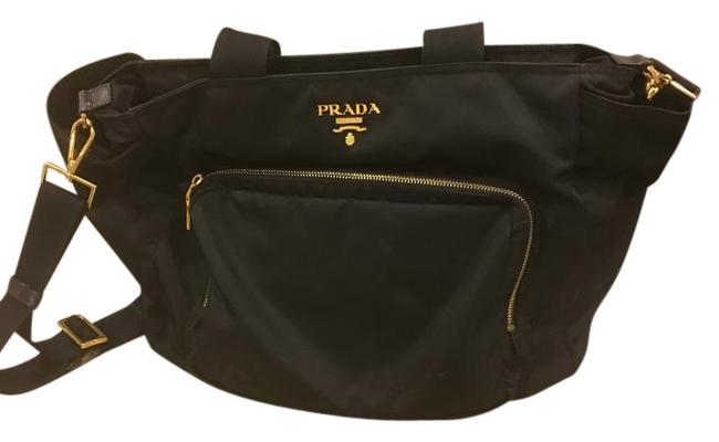 Prada Black NylonLeather Diaper Bag