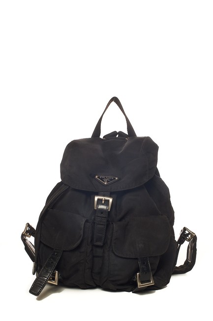 Prada Large Black Nylon Backpack