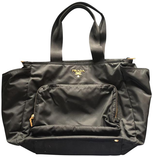 Prada Black Nylon Diaper Bag