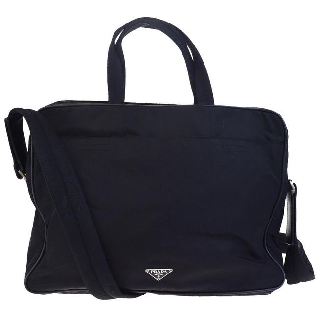 Prada Black Nylon Laptop Bag