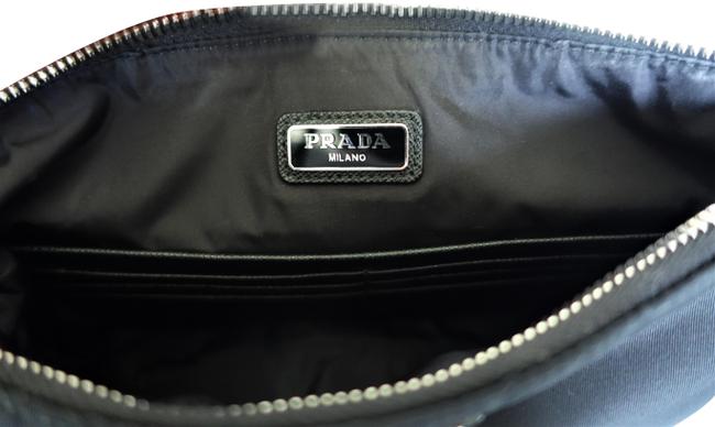 Prada Black Nylon Vela Wristlet