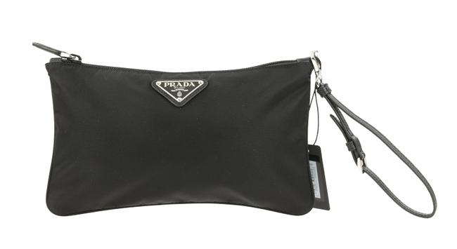 Prada Black Nylon Wristlet