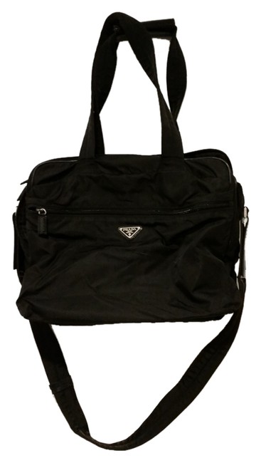 Prada Black NylonLeather Laptop Bag