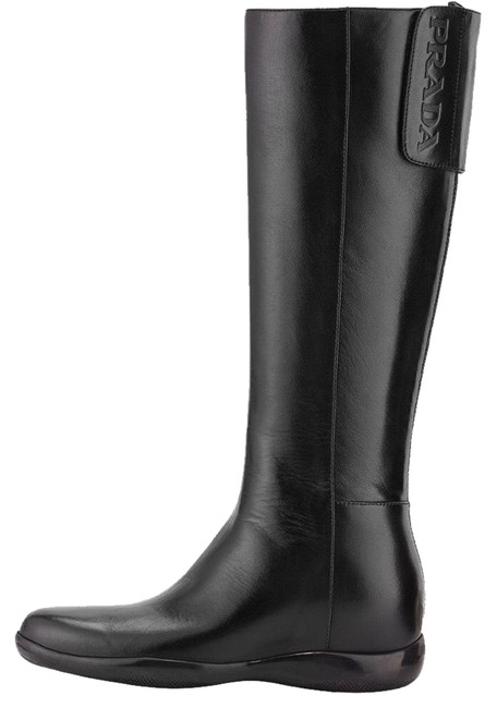 Prada Black Sport Riding BootsBooties