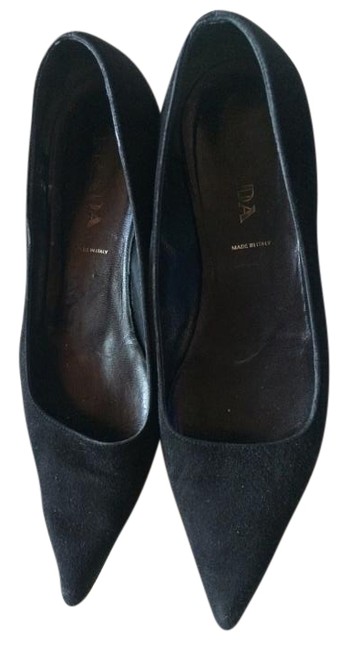 Prada Black Suede Flats