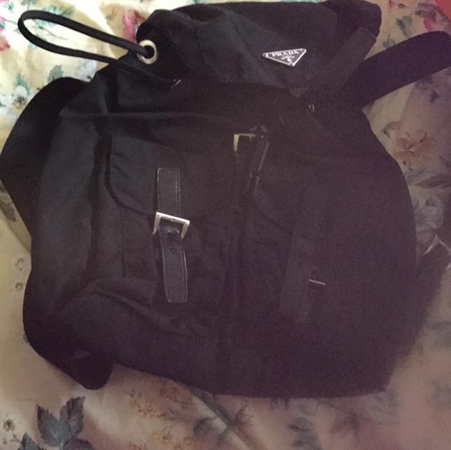 Prada Black Vinyl Backpack