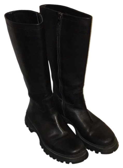 Prada Black Walking BootsBooties