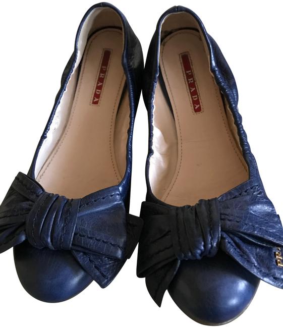 Prada Blue Ballerina 3f 5655fgo15 Flats