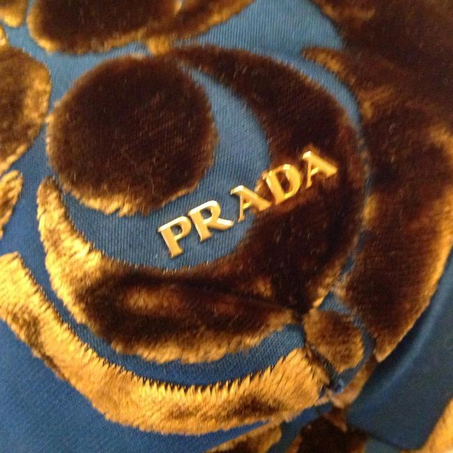 Prada Bpo285 Oro C SilkVelvet Wristlet