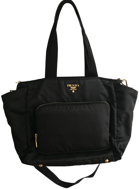 Prada Br4102 Black Nylon Diaper Bag