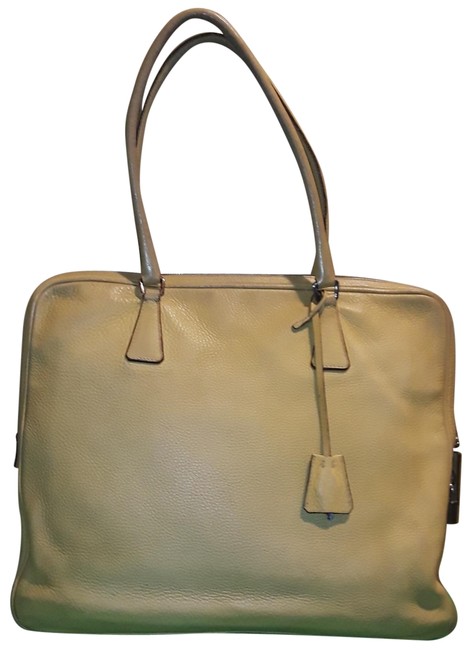 Prada BriefcaseYellow Leather Laptop Bag