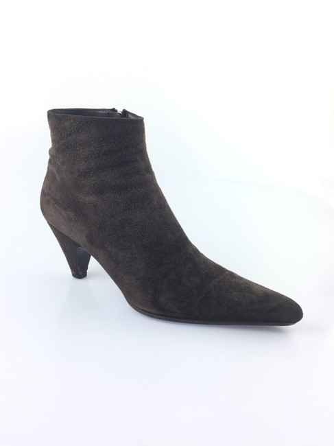 Prada Brown Camoscio Winter BootsBooties