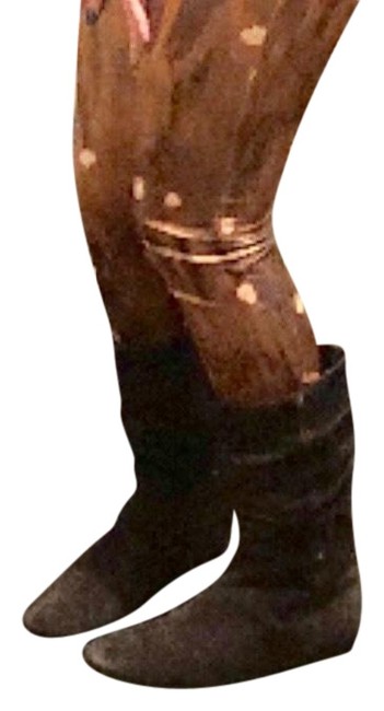 Prada Brown Chocolate Suede Slouchy BootsBooties