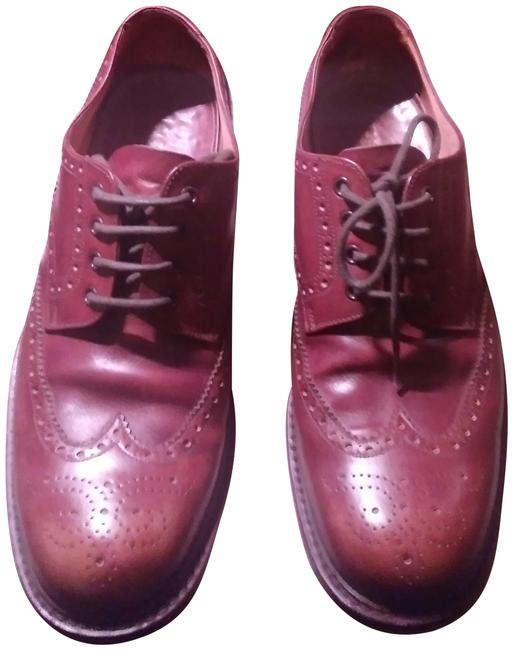 Prada Brown Mens Lace up Dress Flats
